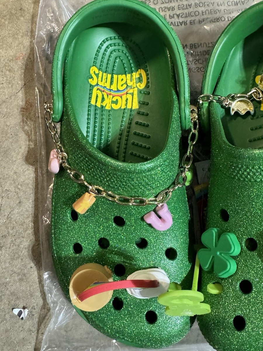 CROCS Lucky Charms Green Classic Clog Men 5 Women 7 with  display picture 1