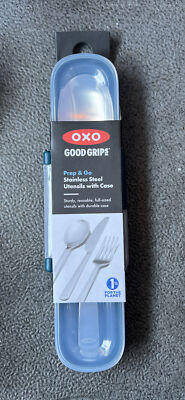 OXO Good Grips Prep & Go Stainless Steel Utensil Set with Case, Dishwasher Safe