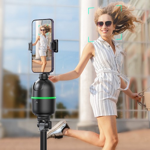 Auto Tracking Phone Holder No App Face Tracking Phone Tripod Holder Rechargeable - Zdjęcie 6 z 15