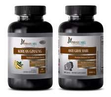 Anti-aging day and - KOREAN GINSENG – ANTI GRAY HAIR COMBO - saw palmetto caps