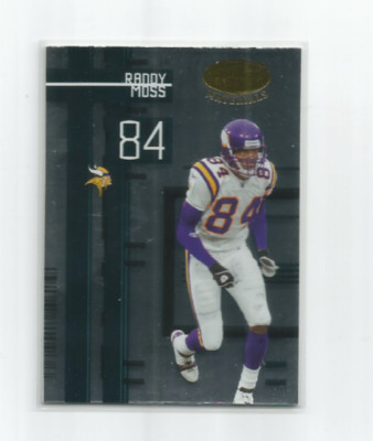 RANDY MOSS (New England Patriots) 2005 LEAF CERTIFIED MATERIALS CARD #68