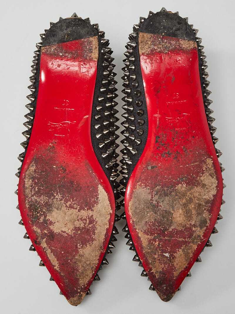 パラショウ★新品 Christian Louboutin 47(27cm) Eliviss Meteor - Oxfords - Calf leather and spikes - Black