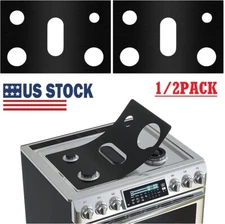 2Pcs Gas Range Stove Top Burner Cover Protector Reusable Non-stick Liner Kitchen