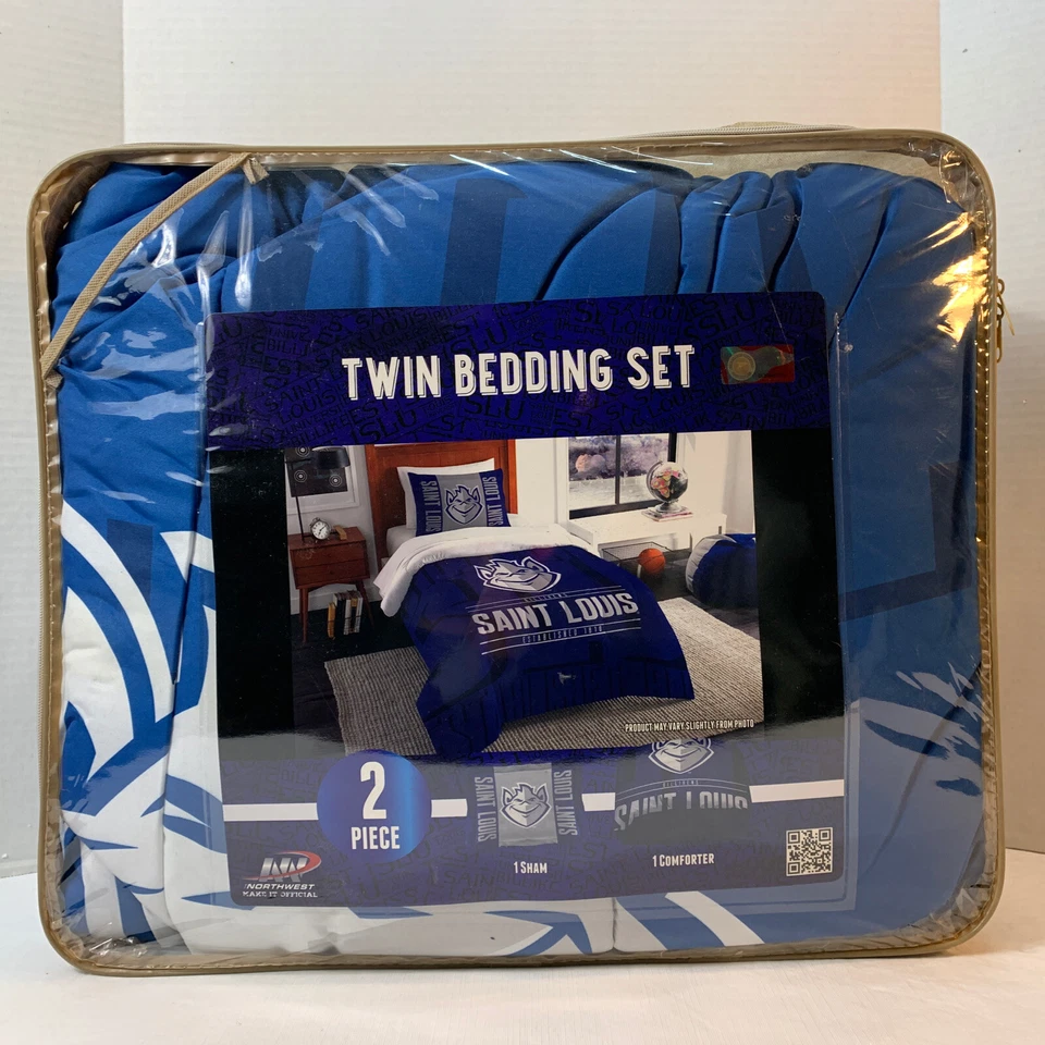 Juego de edredón moderno de 2 piezas de Saint Louis University ¡DOBLE envío gratuito! Foto 2 de 4