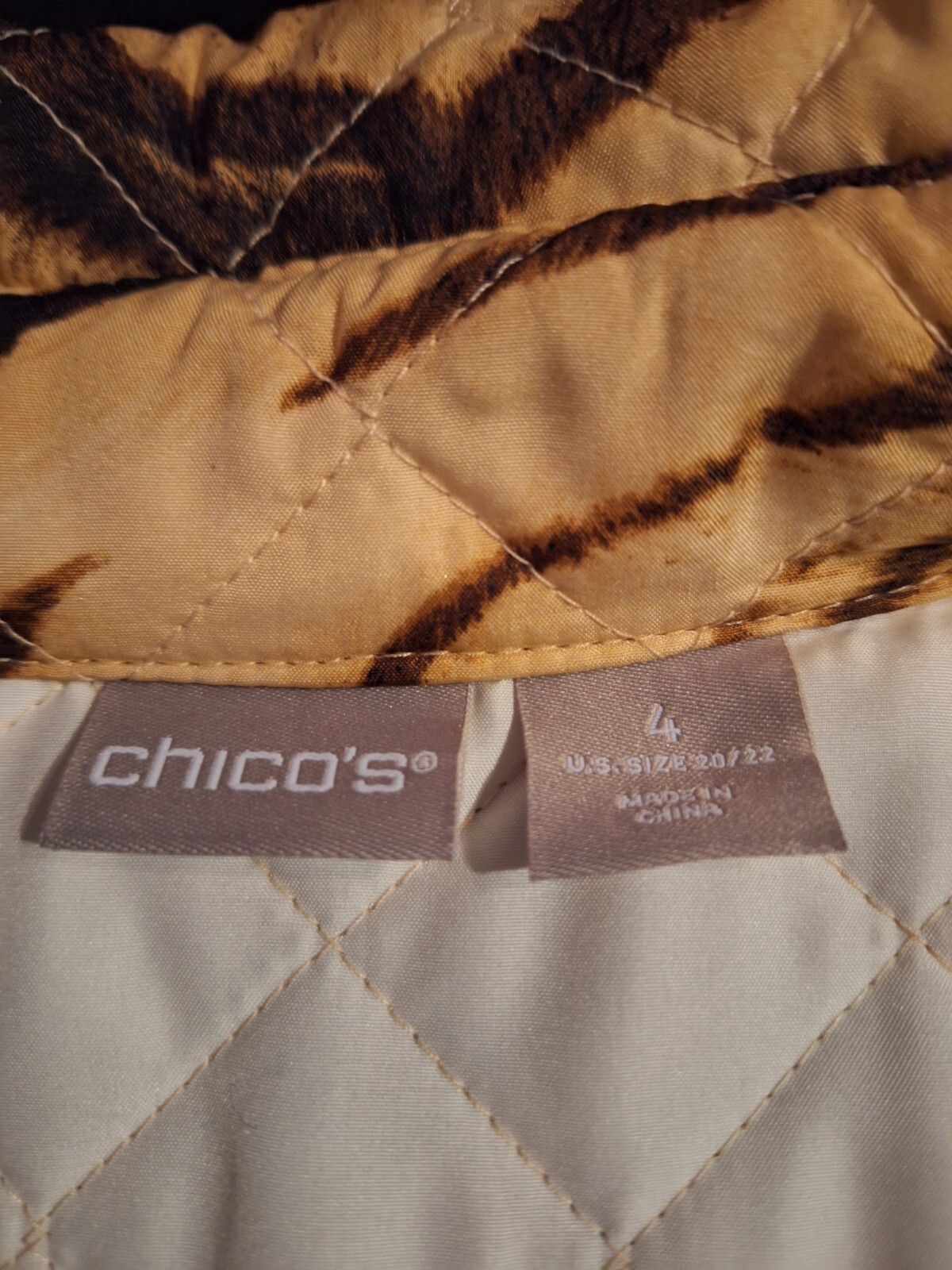 CHICO'S ANIMAL PRINT JACKET - image 14