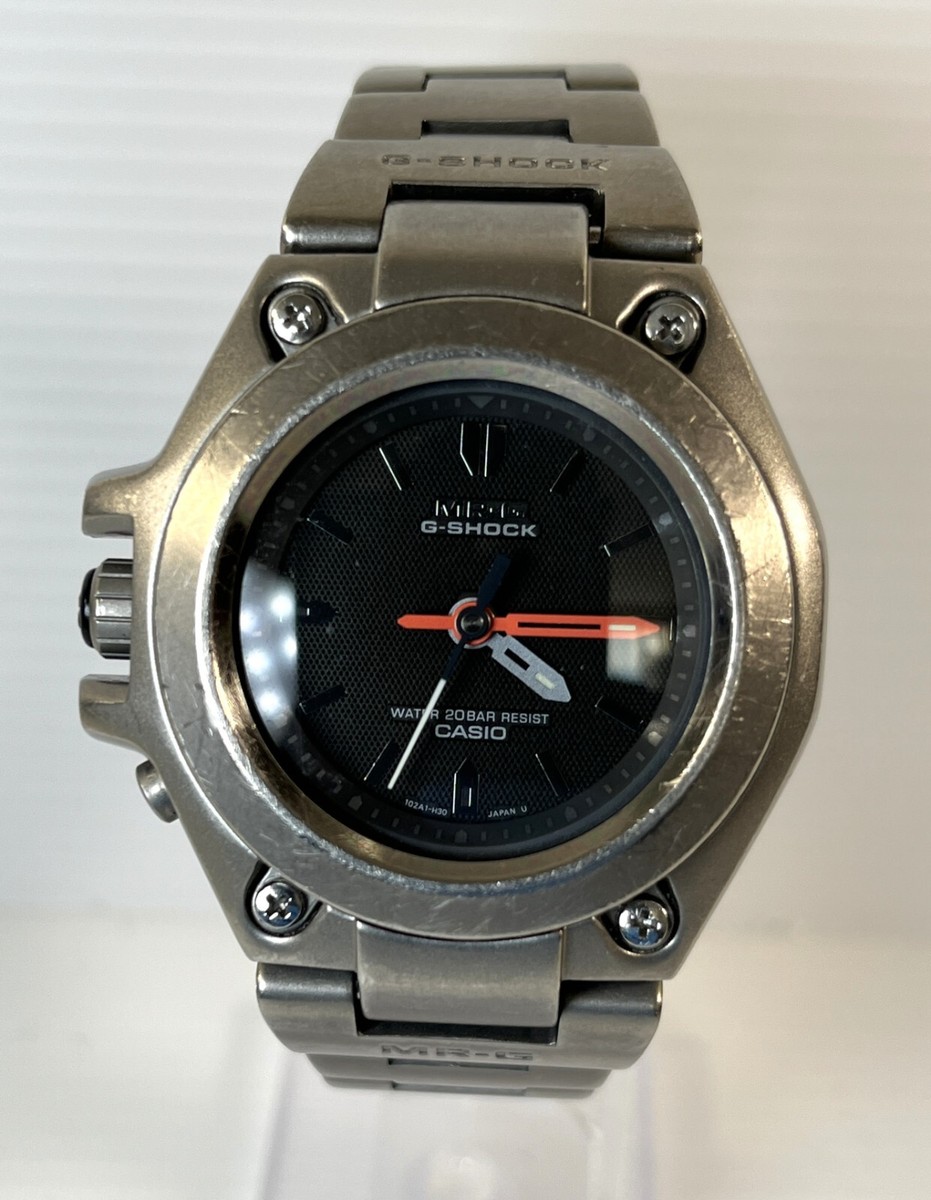 G-SHOCK MR-G ミスタージー 腕時計 MRG-120 クォーツ CASIO G-Shock MRG-120T Mr-G SIlver Titanium First Analog