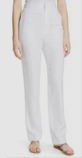 445 Tibi Sebastian Women's White High Rise Zip Fly Suiting Dress Pants Size 10