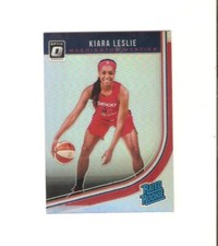 kiara leslie wnba optic holo rookie,north carolins st. washington mystics#91
