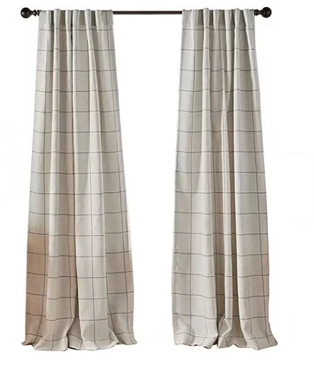 1 PANEL 52X95 Elrene Home Fashions Brighton Ahorro de Energía Apagón Barra de Cortina Foto 2 de 4