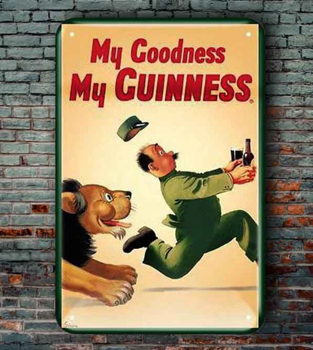 Guinness Gadget BinLtd Targa In Metallo, 20,3 X 30,5 Cm