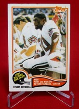 Stump Mitchell Record Breaker 1982 TOPPS NFL FOOTBALL CARD #4 EX-MT