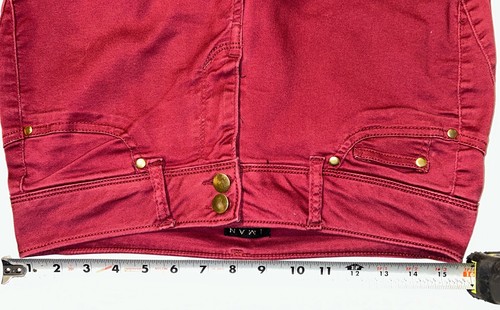 * IMAN Pants Women’s Sz 8 Red Maroon Skinny Jeans Casual Mid Rise Dress Pants - Picture 5 of 9