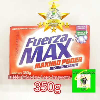 FUERZA MAX MAXIMO PODER DESENGRASANTE JABÓN DE LAVANDERÍA EN BARRA 350G STAIN 