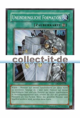Yugioh DR3-DE228 Uneindringliche Formation