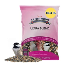Armstrong Wild Bird Food Ultra Bird Seed Blend for Wild Songbirds, 15.4lbs