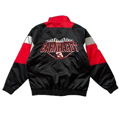 Vintage NASCAR Jacket Mens XL Red Dale Earnhardt Jr 8 Budweiser