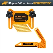 POWERTEC Safety Kit-Featherboard and L-Shaped Table Saw Push Stick - 2PK (71555)