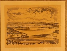 Georges Schreiber, Clam Point, Lithograph, signed in pencil
