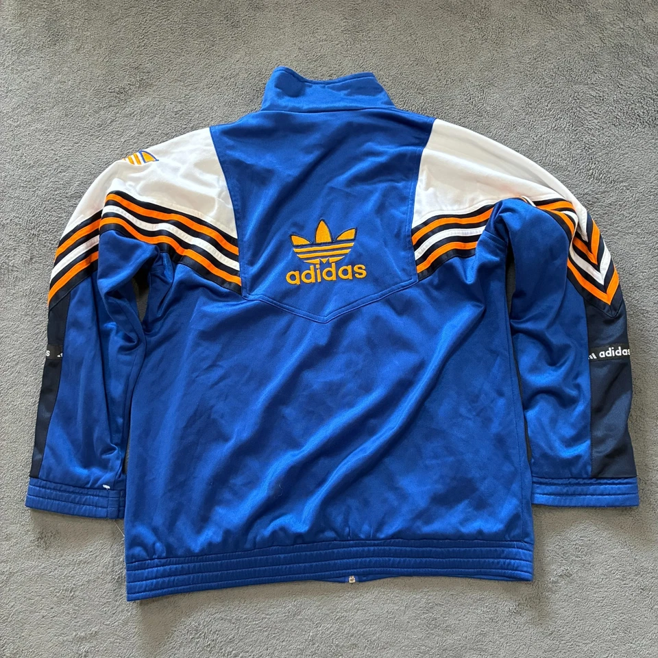 Adidas Equipment Royal Blue Full Zip Windbreaker Vintage Retro Jacket Men's Sz M - Image 2 of 4
