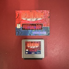 Red Alarm Authentic Nintendo Virtual Boy Cartridge & Manual Tested & Working T