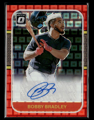 Bobby Bradley 2021 Optic Retro Red Pandora Prizm Auto 4/8