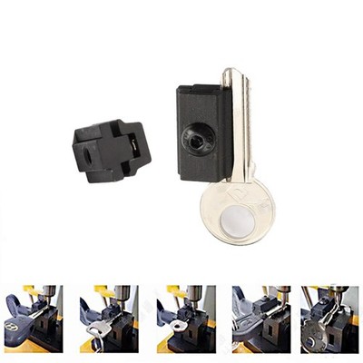 1Set Key Clamp Vertical Fixture Auxiliary Tooth Opening Locksmith Double-side US