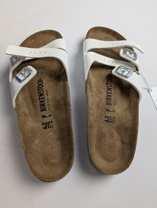 Birkenstock Ibiza Patent Leather White Narrow 1000570 Women 11/Men 9/EU 42 NWB Birkenstock Ibiza Patent Leather White Narrow 1000570 Women  main image 3