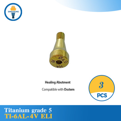 3 Pcs Dental Healing abutment compatible with Hiossem Osstem TS Mini / Regular