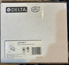 Delta 25749LF Nicoli Centerset Faucet Chrome for Bathroom/Vanity w/ Pop-Up Dra