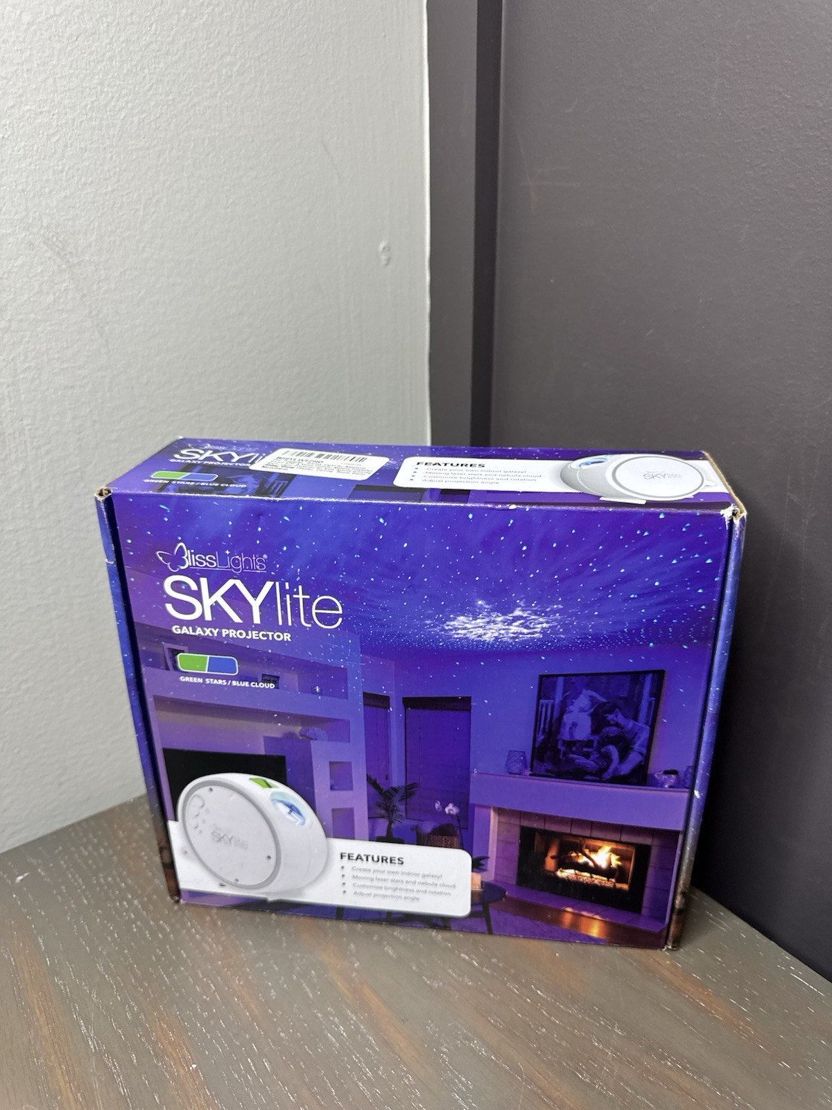 BlissLights SkyLITE Projector Laser & LED Stars Galaxies 900-00053A w/ USB Cord