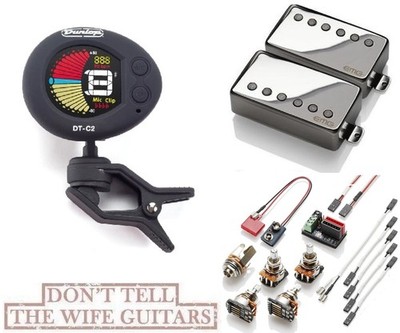EMG Richie Faulkner Falcons F-RF Set Chrome Floyd Spaced Short Pots DUNLOP TUNER