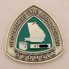 Appalachian Trail Geocoin - Georgia - Antique Bronze - NOT Activated