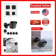 All-New 4-Pack Weatherproof Blink Camera Mounts - No Impact on Night Vision