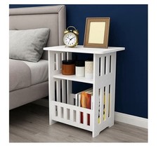 Small Bedside Table Cabinet Side Nightstand Storage Shelf 44*30*50cm UK
