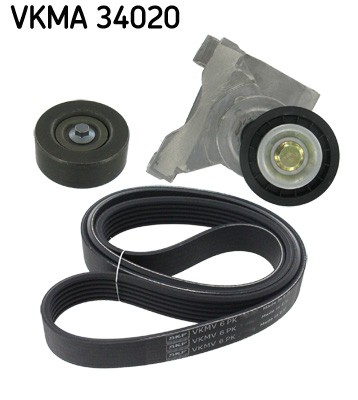 SKF-OE VKMA 34020 V-Ribbed Belt Set for FORD