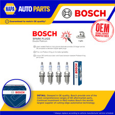 Spark Plugs Set 4x fits SKODA OCTAVIA Mk2 1.8 2.0 05 to 13 Bosch 06H905601A New