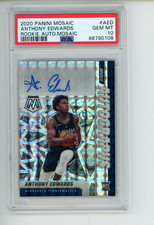 2020-21 Mosaic Anthony Edwards RA-AED Rookie Autographs Mosaic Prizm Auto PSA 10