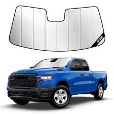 Windshield Sun Shade for Ram 1500 2019 2019-2026 10in Sensor Advanced-Silver