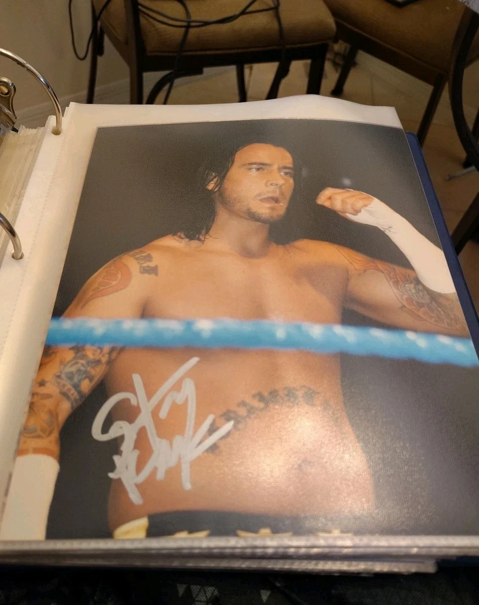CM Punk WWE Wrestling Original Autographed Photos for sale | eBay
