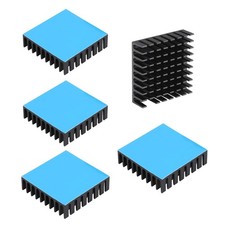 5PCS Aluminum Heat Sink 35x35x10mm / 1.38x1.38x0.39inch Small Heatsink 35mm