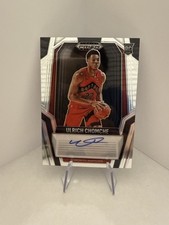 2024-25 Panini Prizm Black Ulrich Chomche Base RC Auto Toronto Raptors Star!