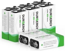 9V Batteries, 9 Volt Batteries 8 Pack,10-Year...