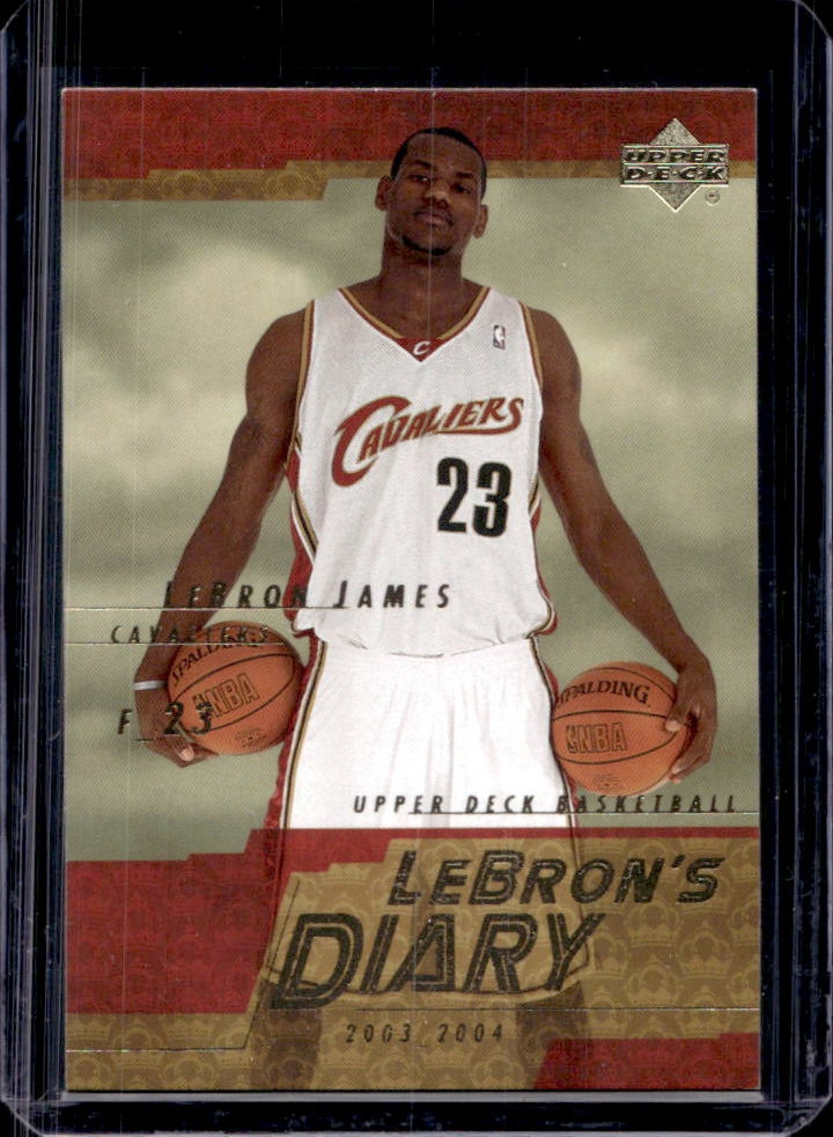 2003-04 Upper Deck LeBron James LeBron's Diary Rookie RC #LJ8 Cavaliers