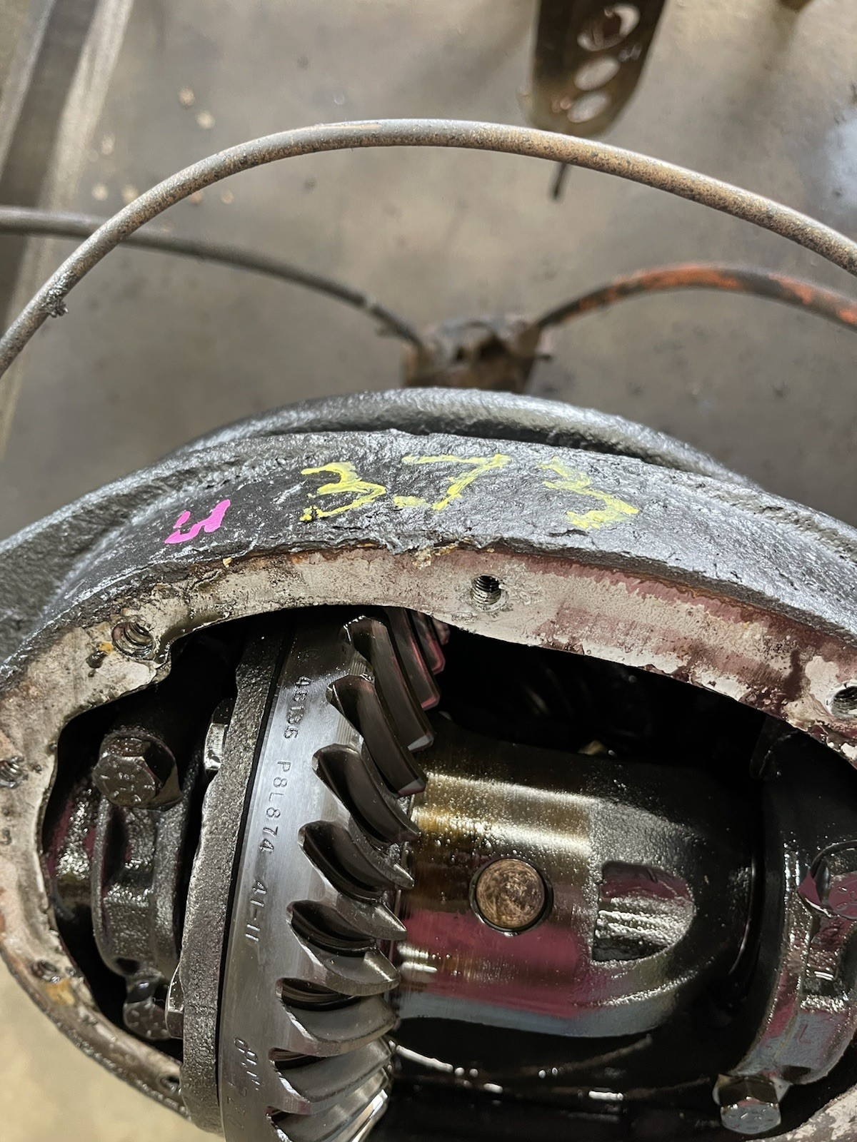 Dana 35 Rear Differential Axle Assembly Ratio 3.73 97-06 Jeep TJ ...