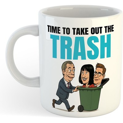 11 Unzen Becher - Zeit, den Müll rauszunehmen - Kaffee Büro Wahl konservativ unhöflich