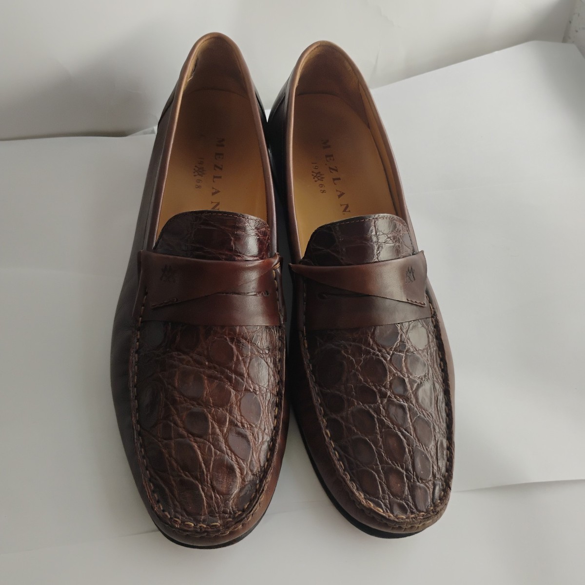 Magnanni Men's Genuine Alligator Crocodile Custom Loafers Shoes Sz