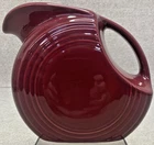 Fiesta Ware Maroon Large Ceramic 7.25" 2 Quart Water Pitcher