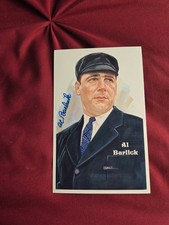 Al Barlick-Signed Perez Steele Card (10th)Series HOF 1989 Umpire