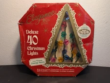 Vintage Liberty Bell Christmas 40 Deluxe Light Set No. 10420