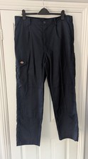 New Without Tags Dickies Navy Blue Work Trousers Size 38R Inside Leg 31 Inches